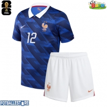 Frankrike Randal Kolo Muani #12 Hjemmedraktsett Barn VM 2026 Kortermet (+ Korte bukser)